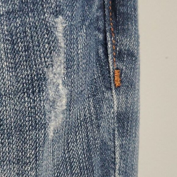 Vigoss Studio jeans women's size 7 / 8 blue The Ritz cropped skinny holes - Picture 9 of 16